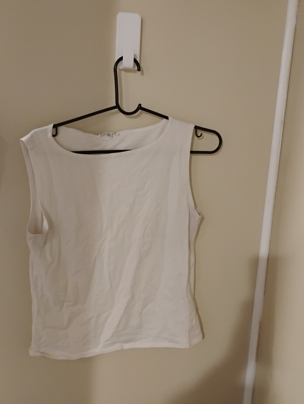 Reformation Dusk Boat Neckline Sleeveless White Top Sz XL
